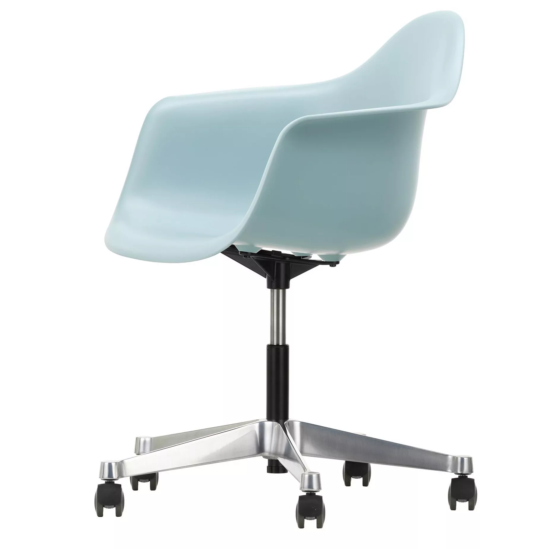 Vitra - Eames Plastic Armchair PACC Bürostuhl - eisgrau/Polypropylen/Sternf günstig online kaufen