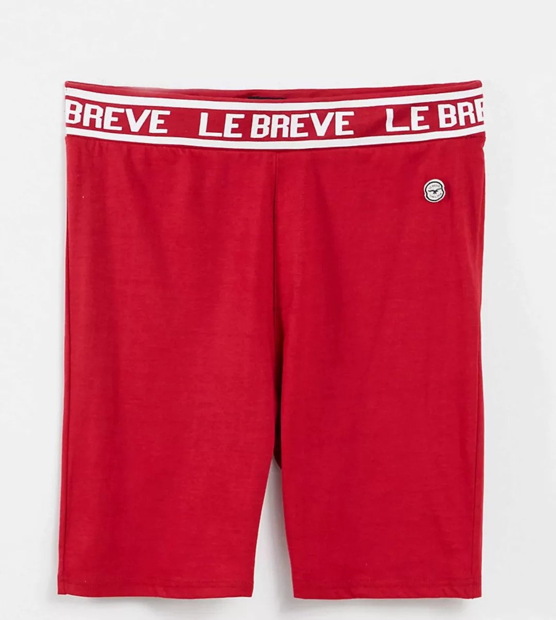 Le Breve Plus – Lounge-Shorts in Rot, Kombiteil günstig online kaufen