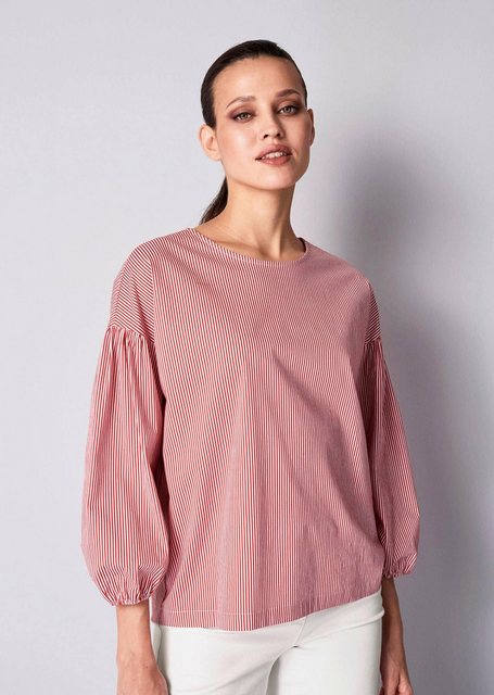 Alba Moda Shirtbluse Streifenbluse mit Rundhalsausschnitt günstig online kaufen