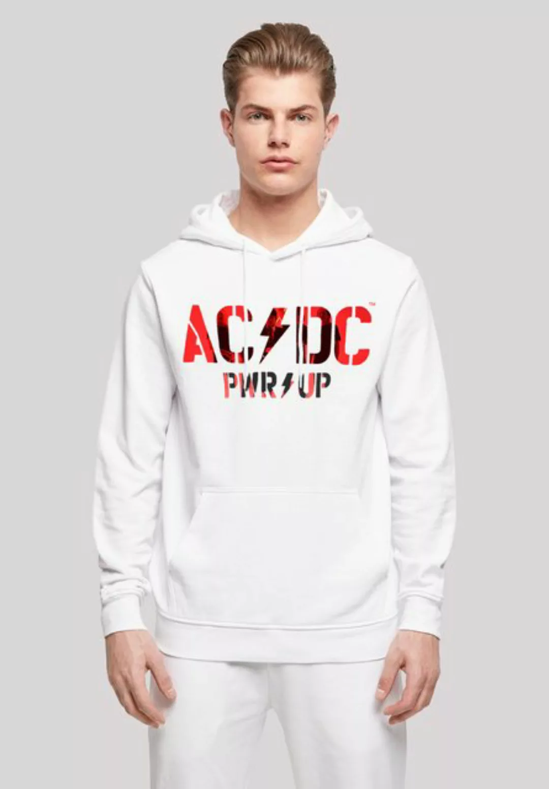 F4NT4STIC Kapuzenpullover ACDC Rock Band PWRUP Photo Logo Print günstig online kaufen