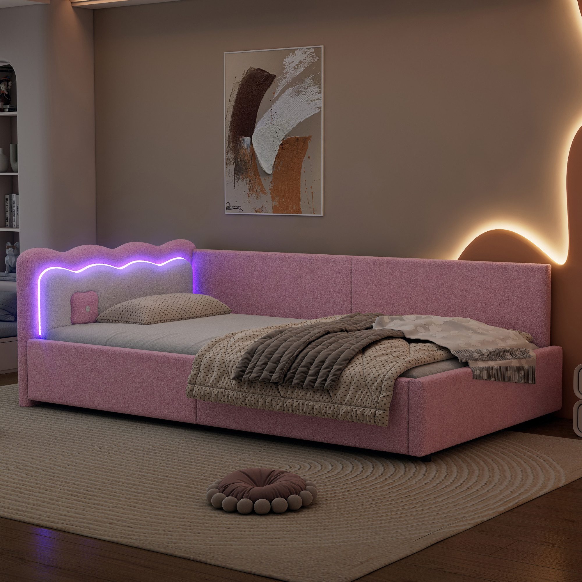 TavilaEcon Schlafsofa mit LED-Umgebungslicht, Fernbedienung und günstig online kaufen