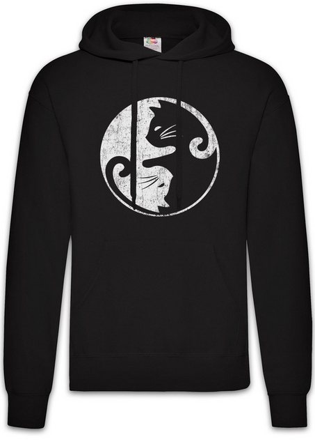 Urban Backwoods Hoodie Cats Yin & Yang Herren Hoodie Cat Katze Katzen Circl günstig online kaufen