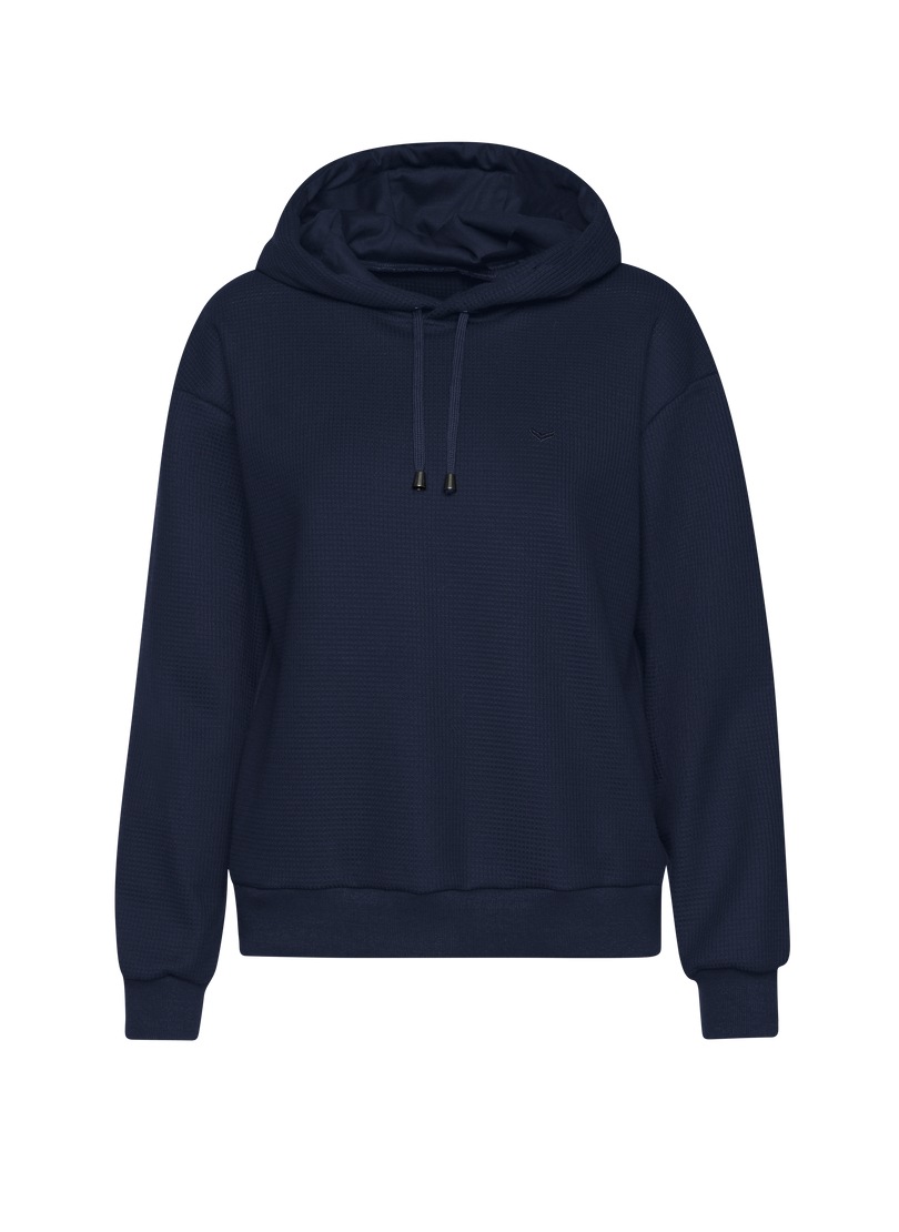 Trigema Kapuzensweatshirt "TRIGEMA Cropped Hoodie in Waffeloptik" günstig online kaufen