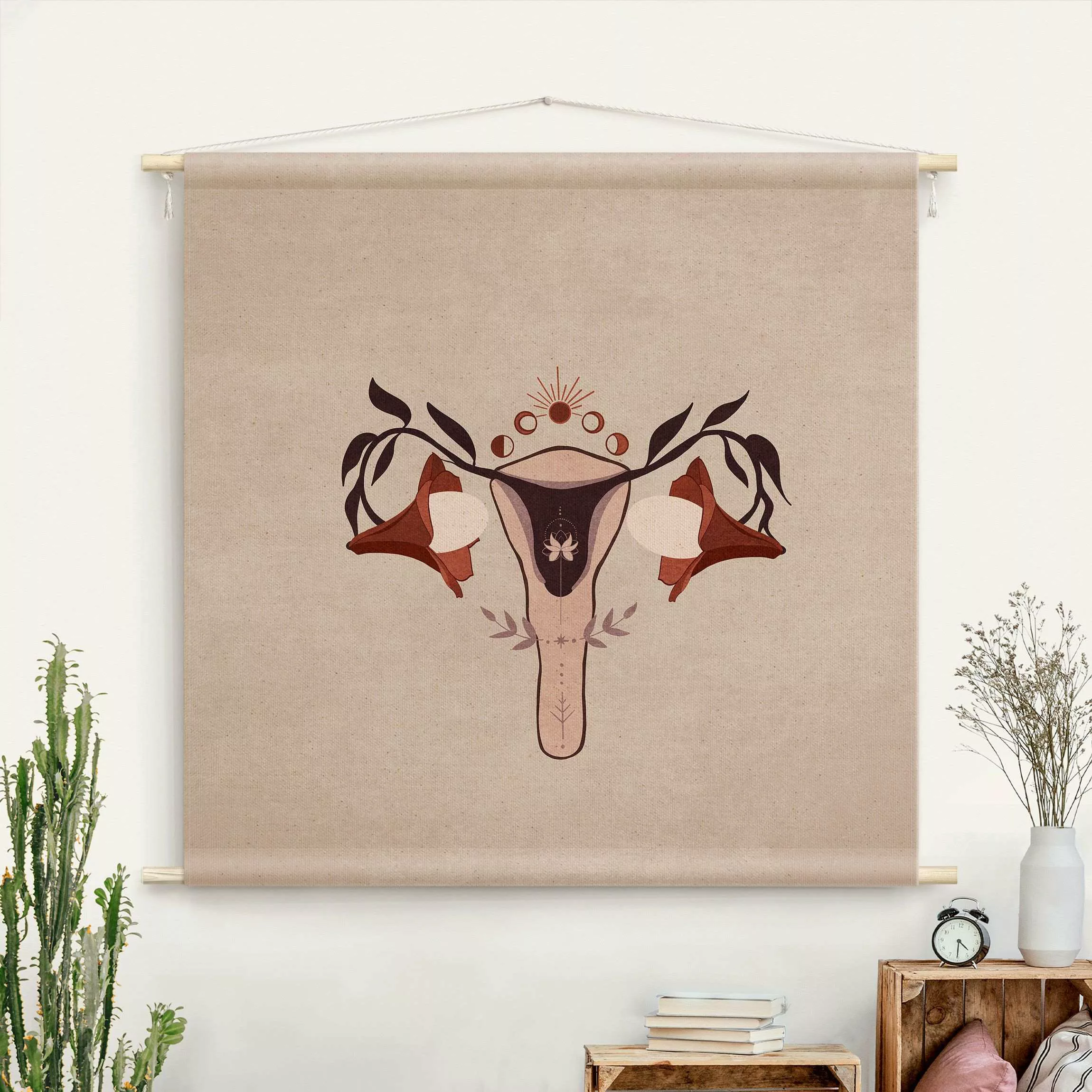 Wandteppich Boho Uterus günstig online kaufen