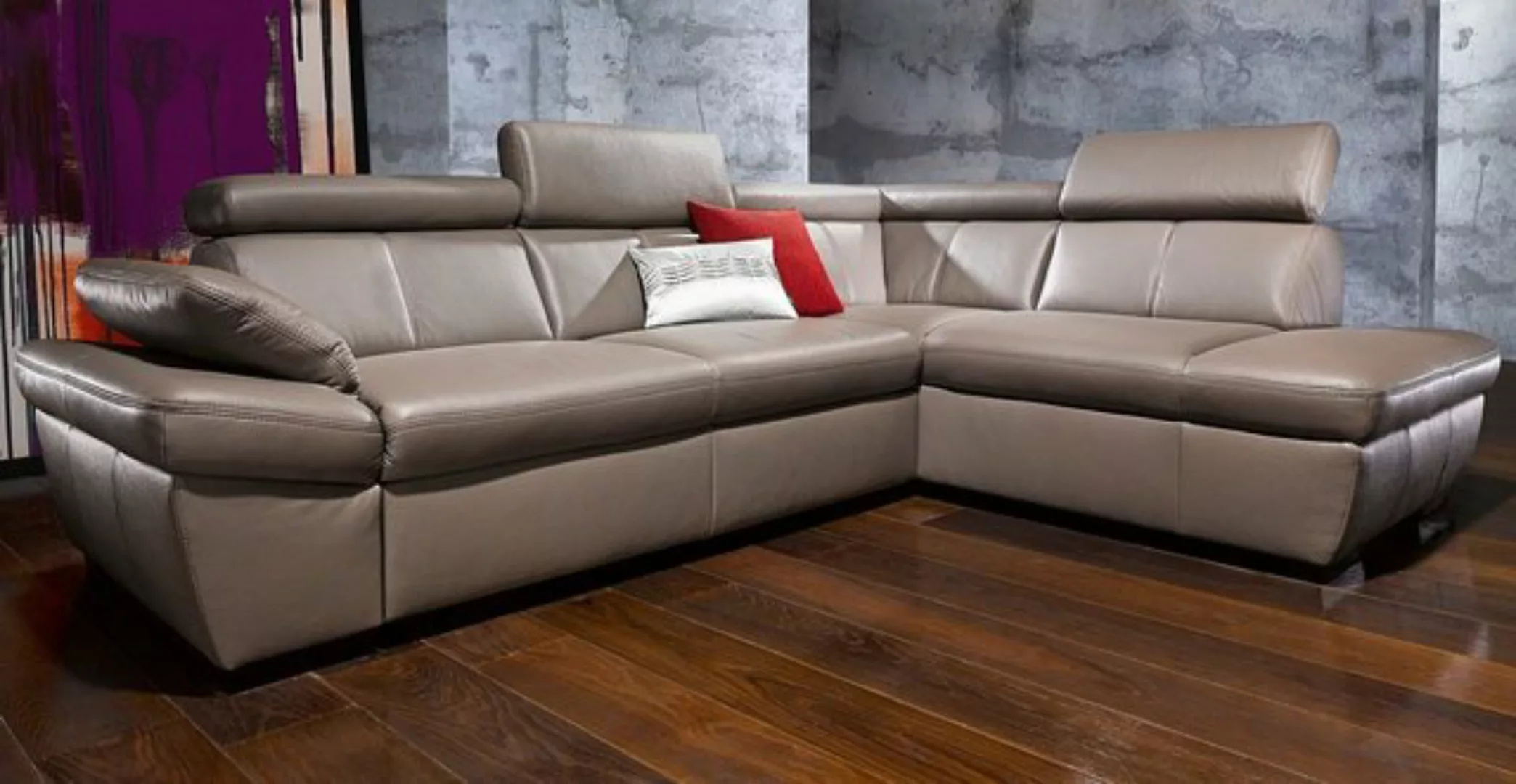 exxpo - sofa fashion Ecksofa Salerno, klassisch modernes Funktionssofa, hoh günstig online kaufen