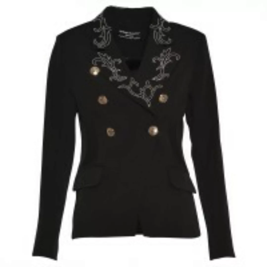 Damen Blazer - Lilie Ornament - black günstig online kaufen