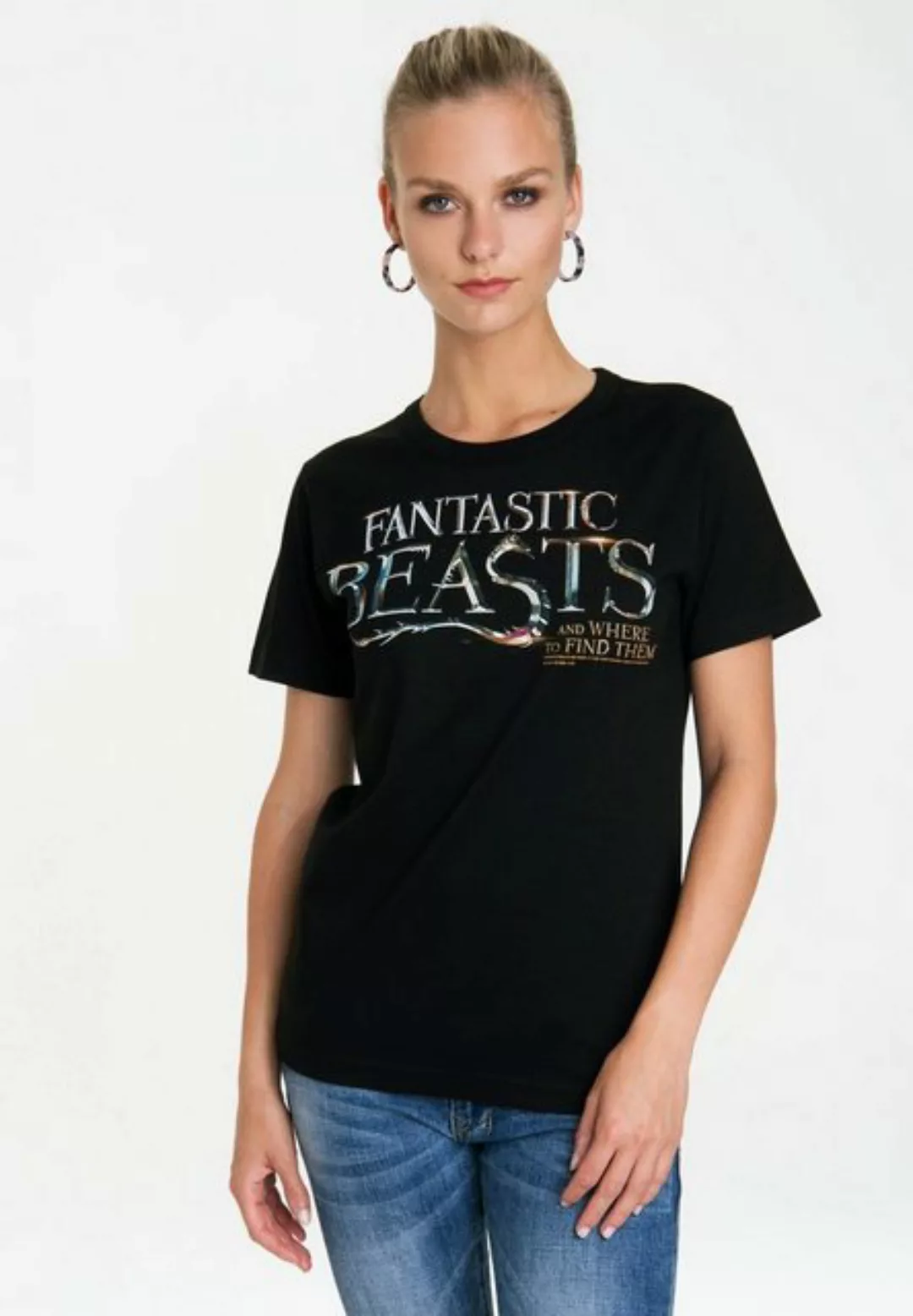 LOGOSHIRT T-Shirt Fantastic Beasts Logo mit lizenziertem Originaldesign günstig online kaufen