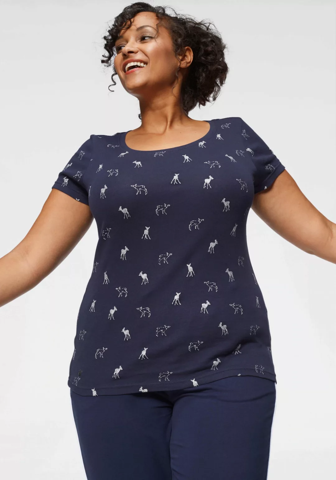 KangaROOS T-Shirt, mit dezent maritimen Alloverprints günstig online kaufen