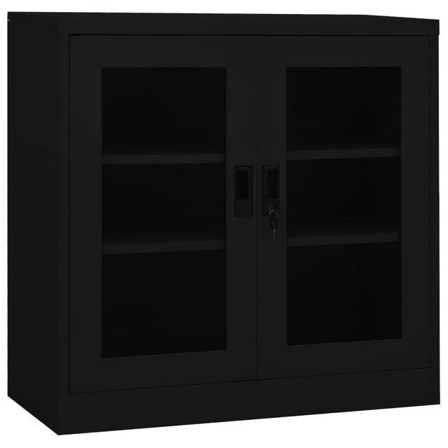 Büroschrank Schwarz 90x40x90 Cm Stahl günstig online kaufen