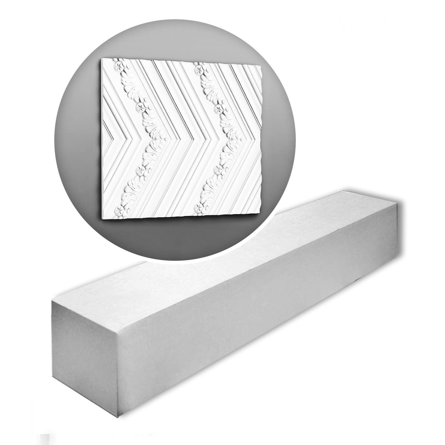 ORAC DECOR W130-Box LUXXUS 3D Wandpaneel 1 Karton Set mit 4 Paneelen 8 m We günstig online kaufen