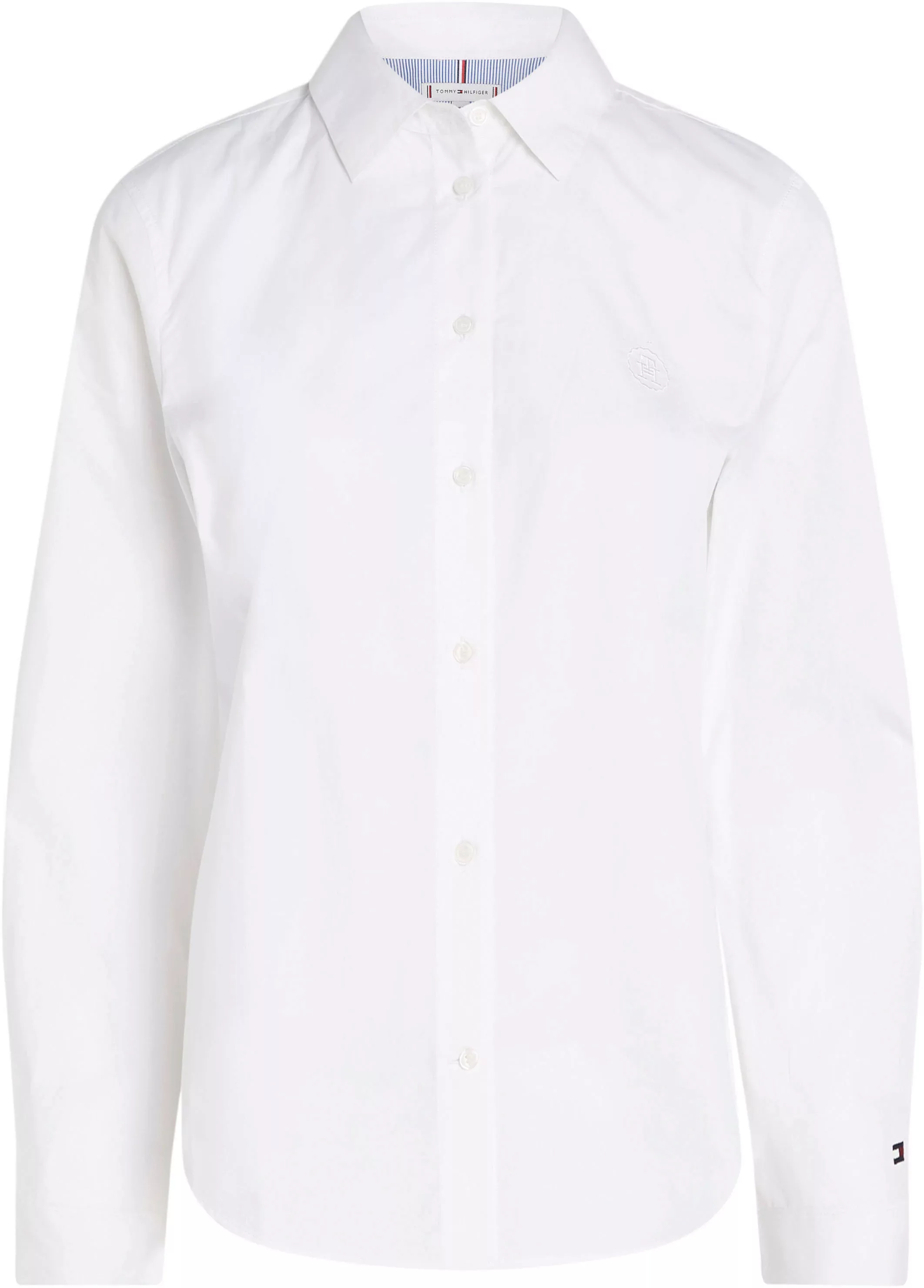 Tommy Hilfiger Curve Hemdbluse CRV SMD ESSENTIAL REGULAR SHIRT mit Logopräg günstig online kaufen