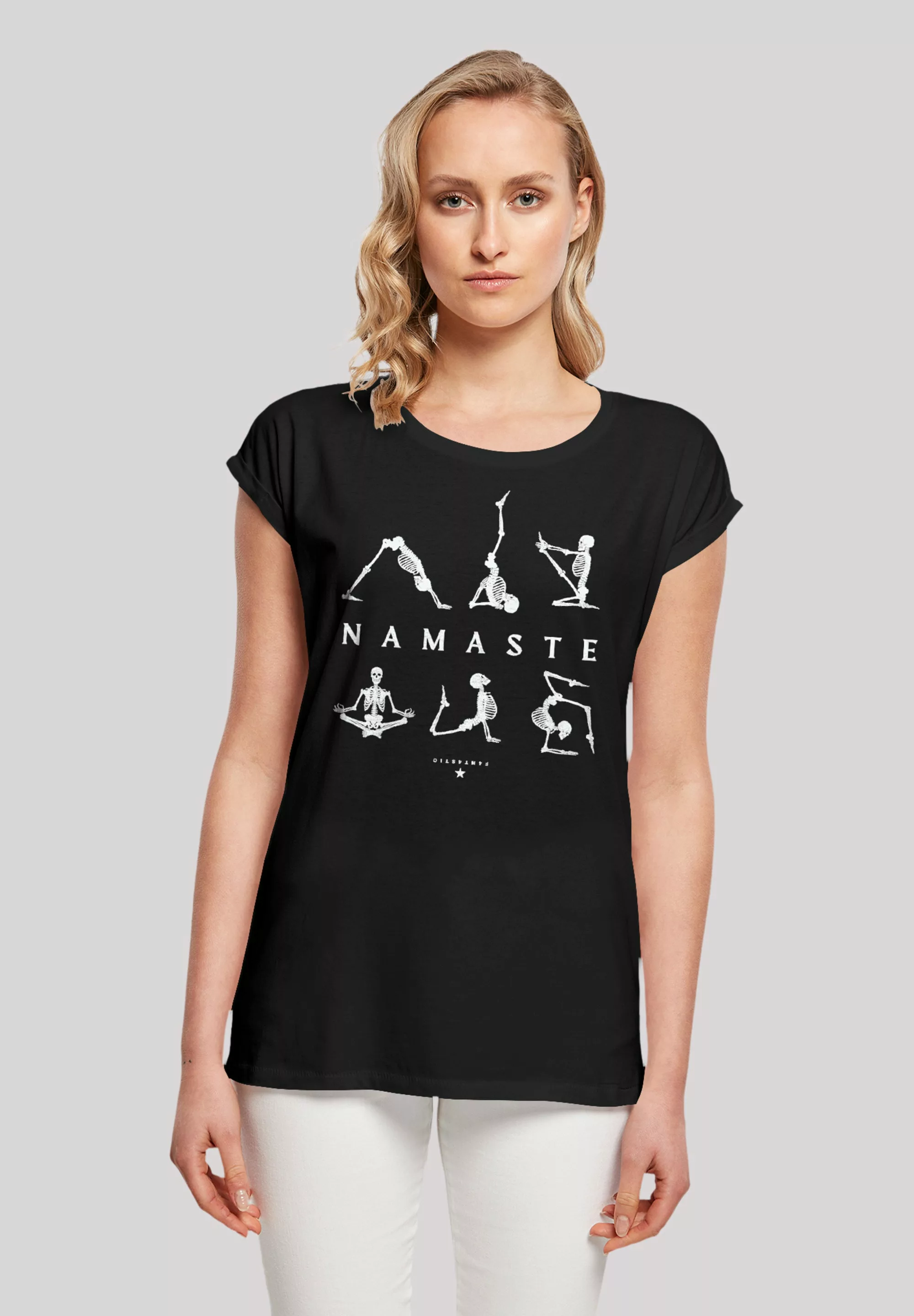 F4NT4STIC T-Shirt "Namaste Yoga Skelett Halloween", Print günstig online kaufen