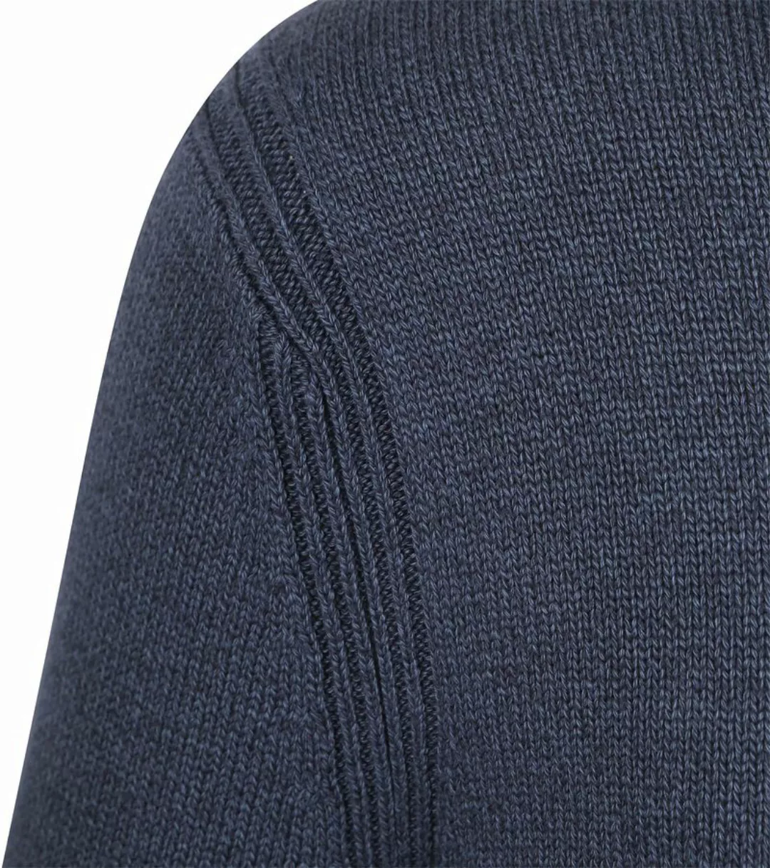 Tommy Hilfiger Strickjacke Mouliné Navy  - Größe L günstig online kaufen