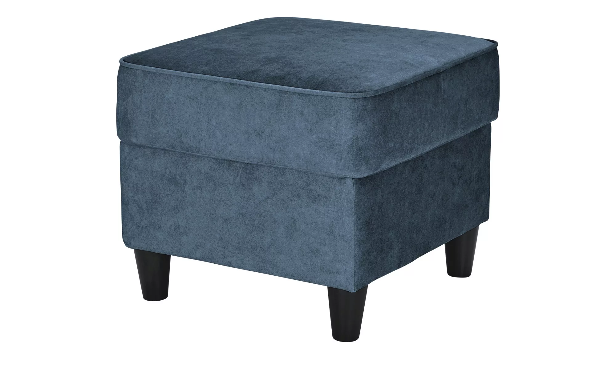 Hocker  Kivana ¦ blau ¦ Maße (cm): B: 52 H: 45 T: 52.0 Polstermöbel > Hocke günstig online kaufen