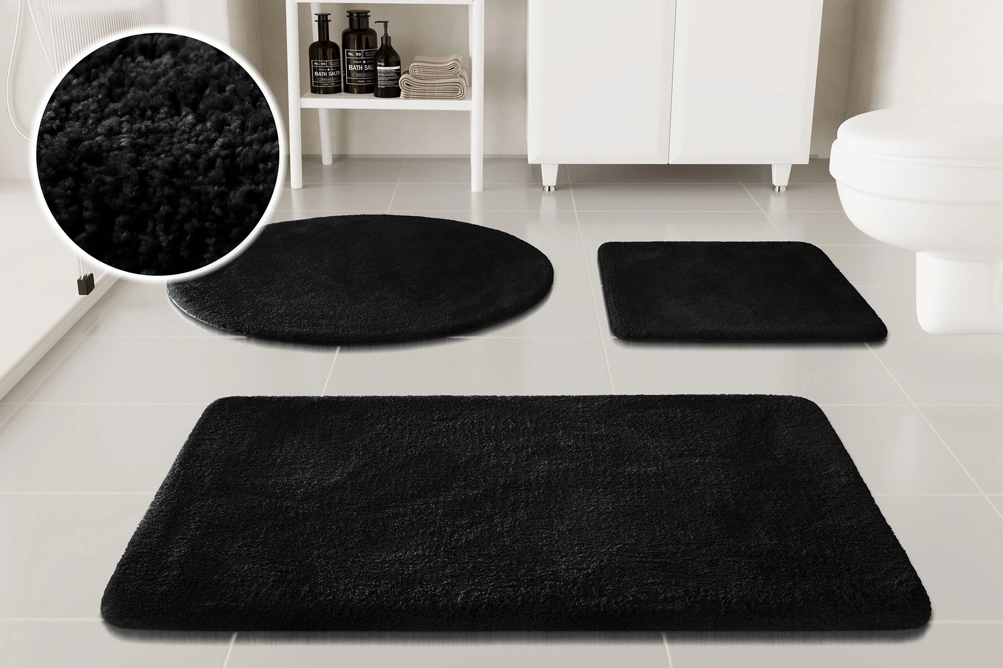 my home Badematte »Neele«, rutschhemmend beschichtet, schnell trocknend, Ba günstig online kaufen