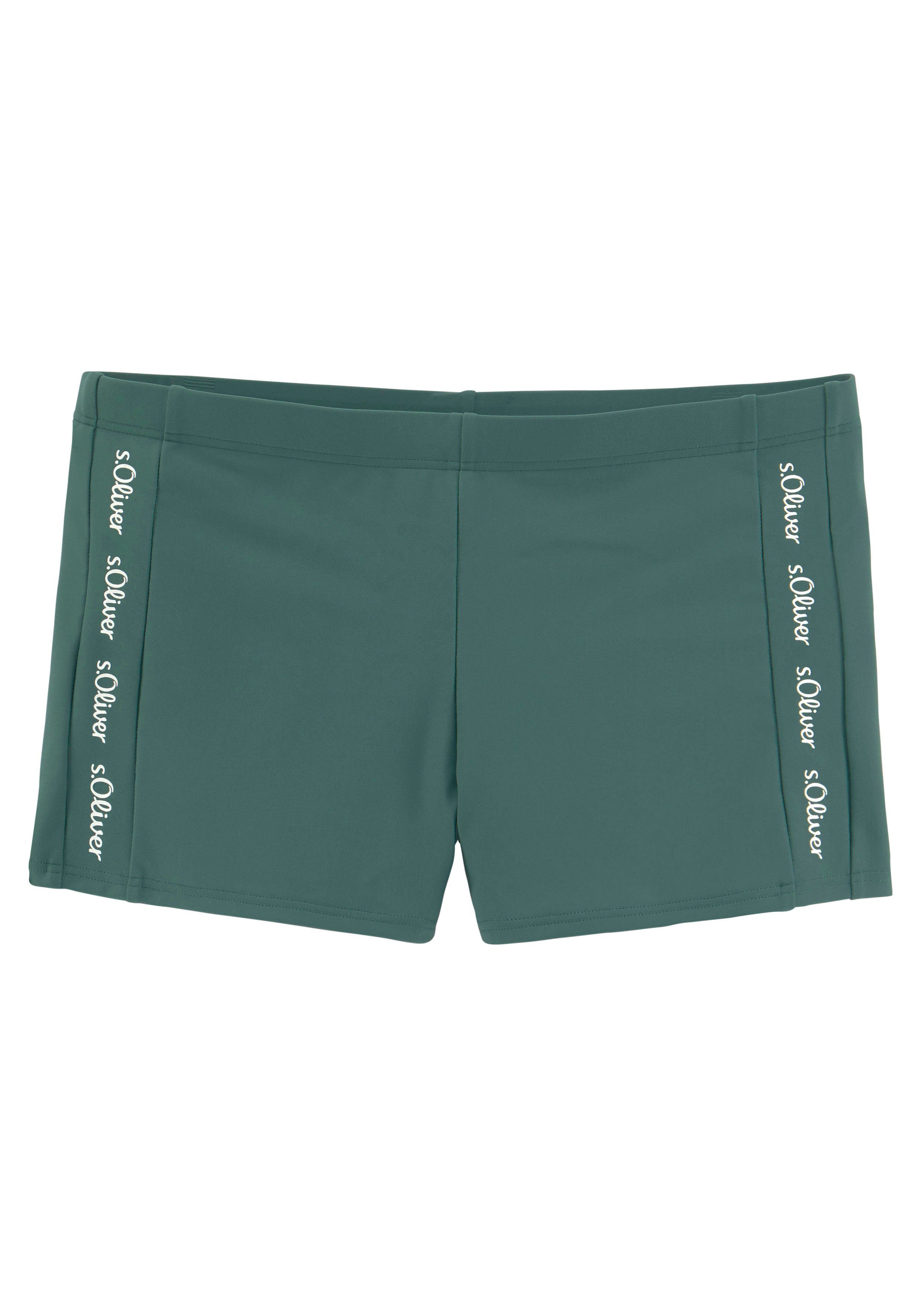 s.Oliver Boxer-Badehose mit Markenschriftzügen günstig online kaufen