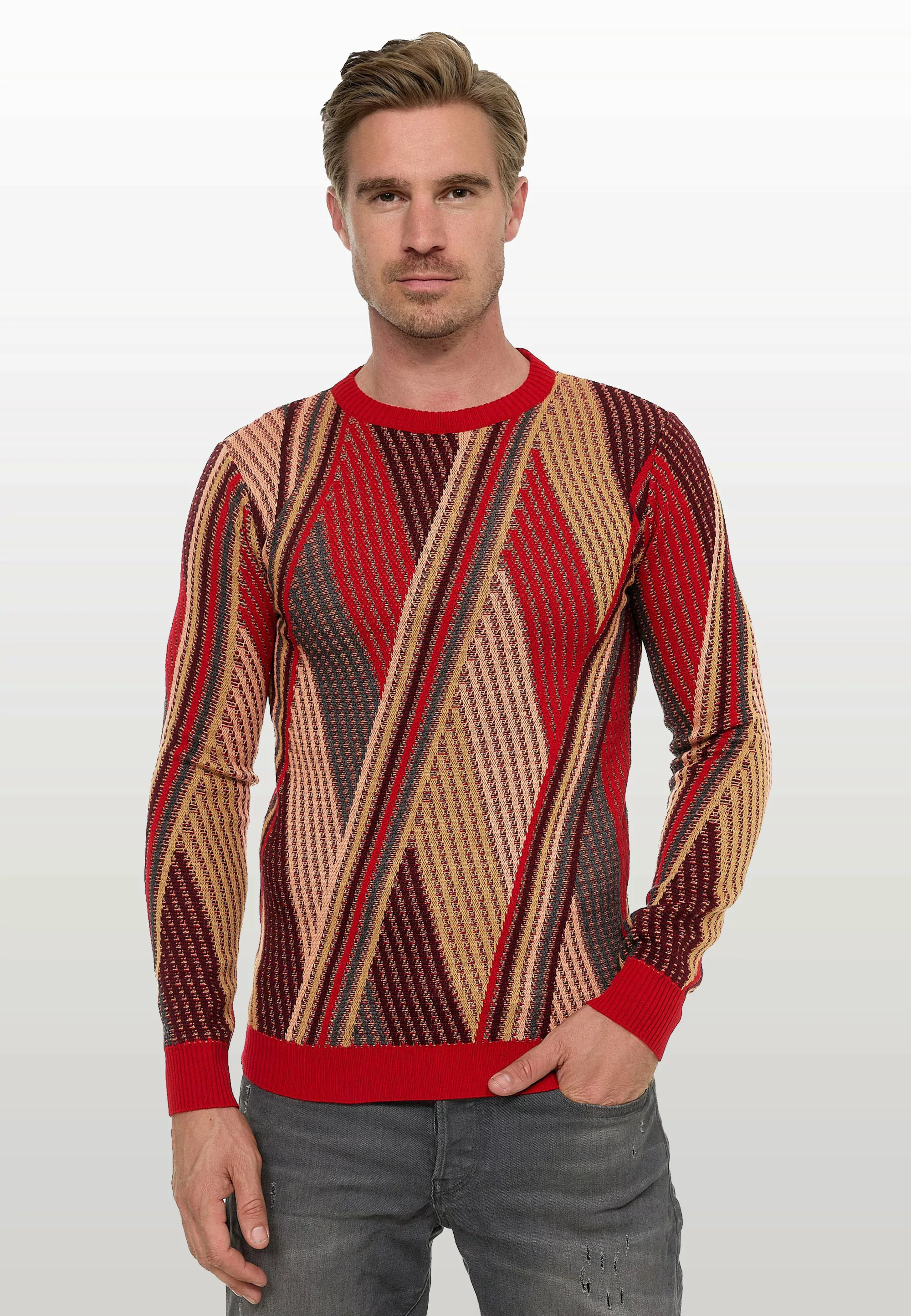 Rusty Neal Strickpullover, im Colorblock-Design günstig online kaufen