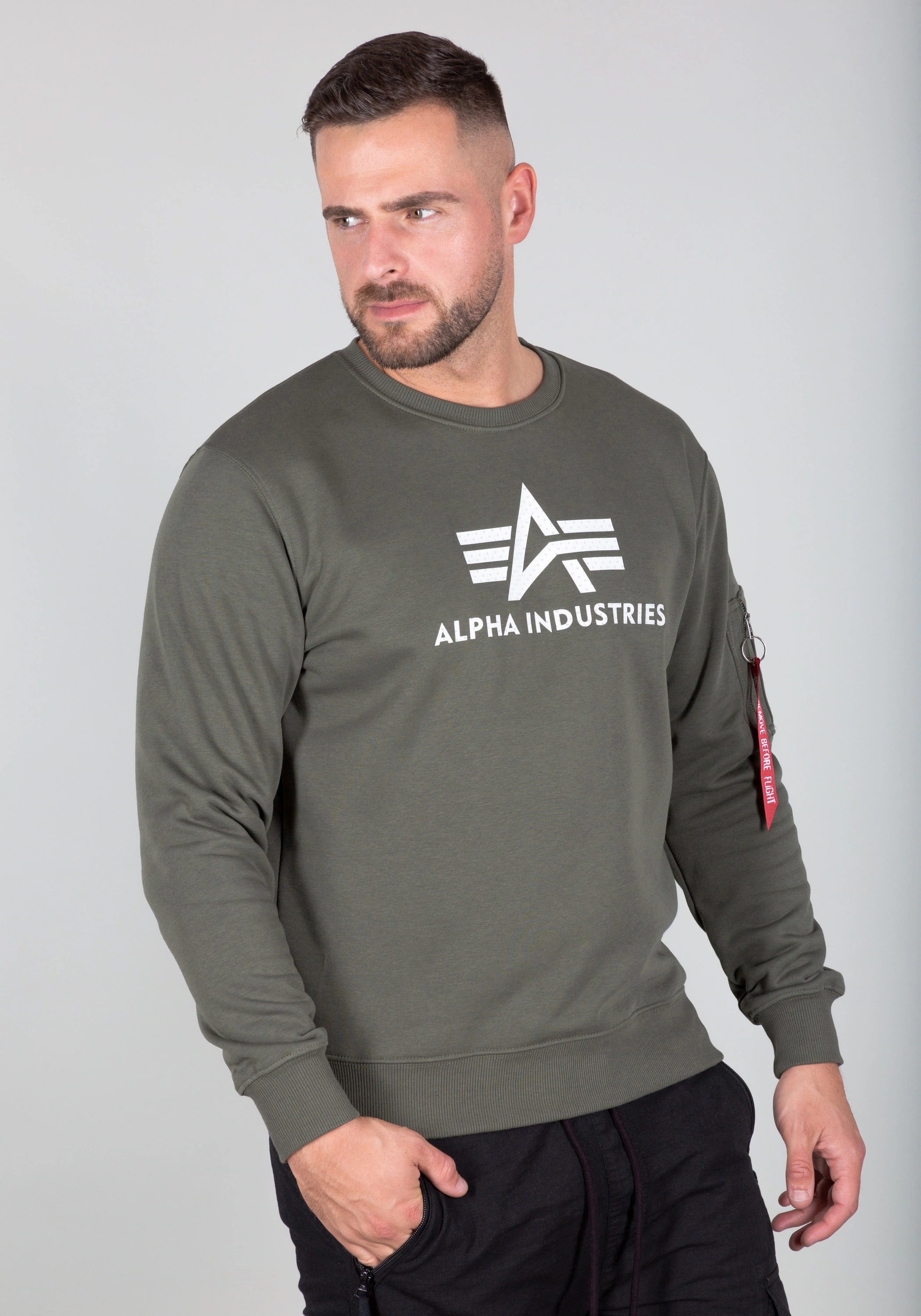 Alpha Industries Sweater "Alpha Industries Men - Sweatshirts 3D Logo Sweate günstig online kaufen