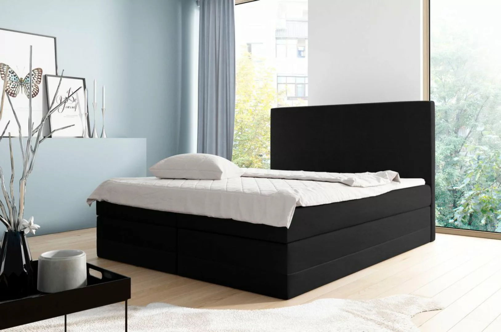 Stylefy Boxspringbett Cooper (Schlafzimmerbett, Bett), gepolstert günstig online kaufen