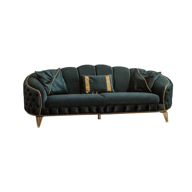 Xlmoebel Sofa Elegantes Wohnzimmer-Set 3-teilig mit luxuriösem Dreisitzer-S günstig online kaufen