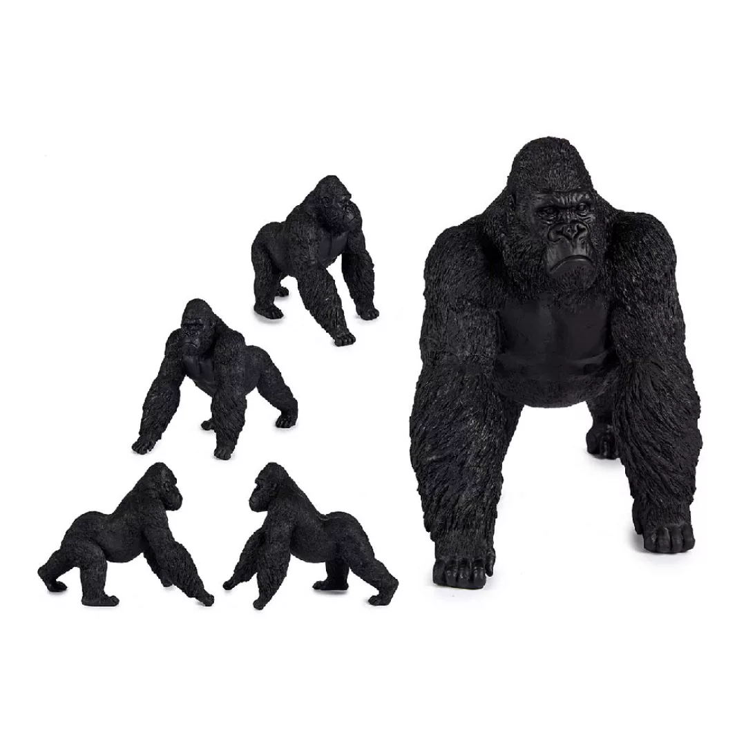 Deko-figur Gorilla Schwarz Harz (20 X 27 X 34 Cm) günstig online kaufen