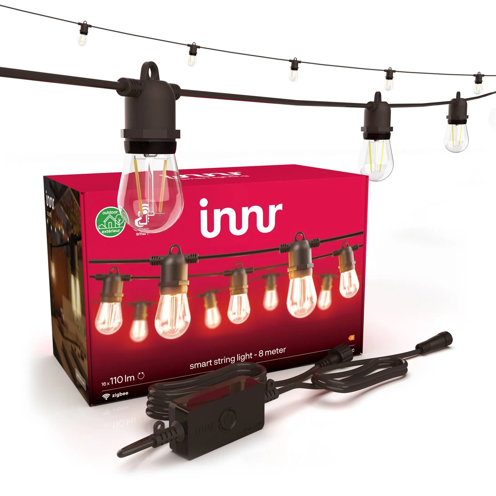 Innr LED-Außenlichterkette, smart, Filament, 8 m, Stecker günstig online kaufen