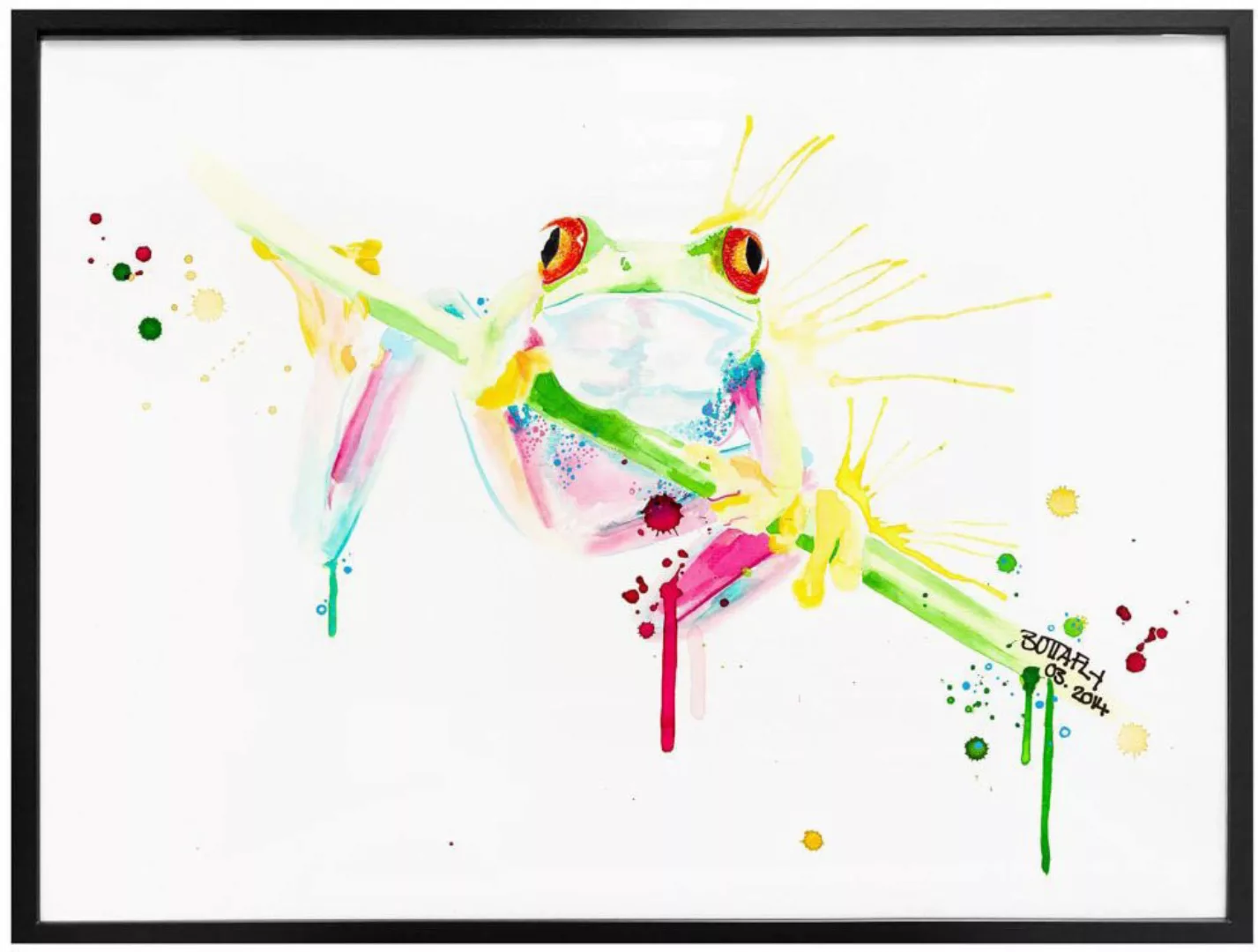Wall-Art Poster "Frog", Frosch, (1 St.), Poster ohne Bilderrahmen günstig online kaufen