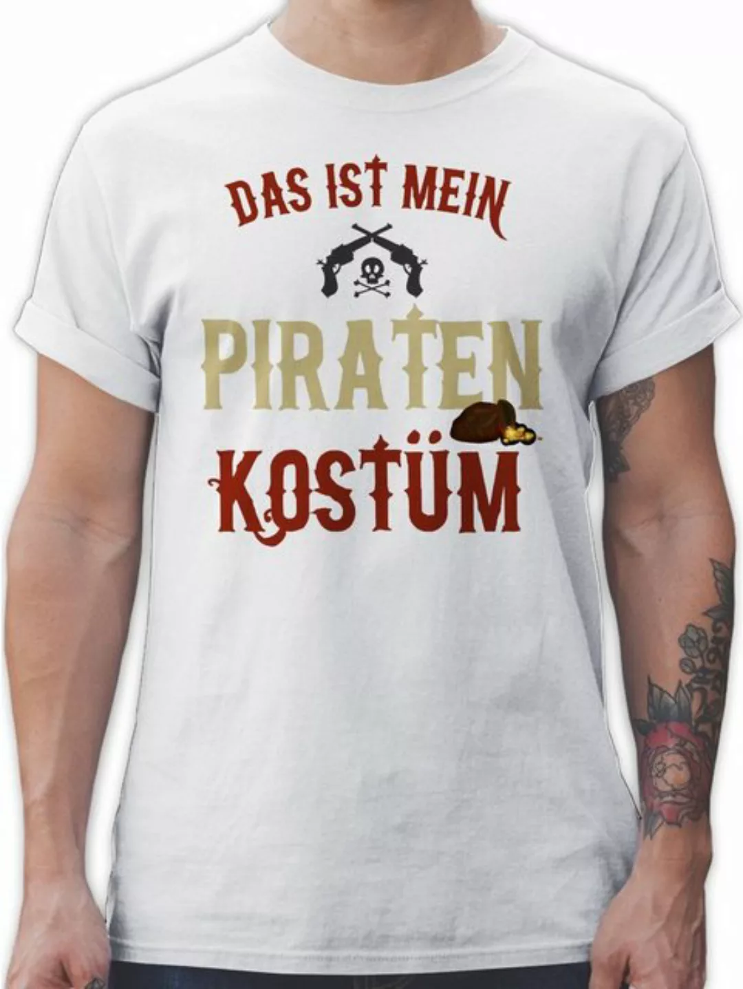 Shirtracer T-Shirt Das ist mein Piraten Kostüm I Verkleidung Pirat verkleid günstig online kaufen