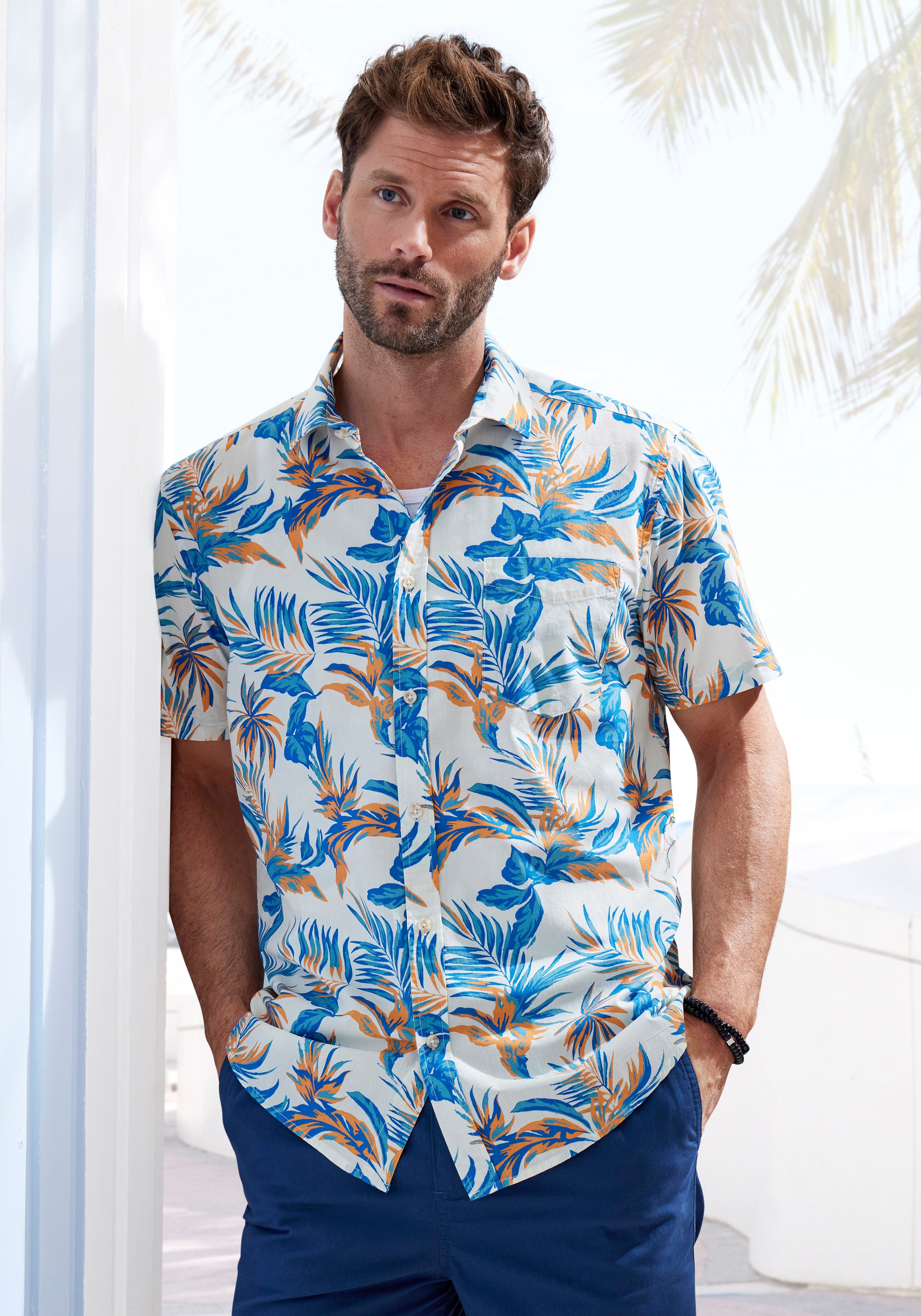 John Devin Hawaiihemd Regular fit Kurzarm, günstig online kaufen
