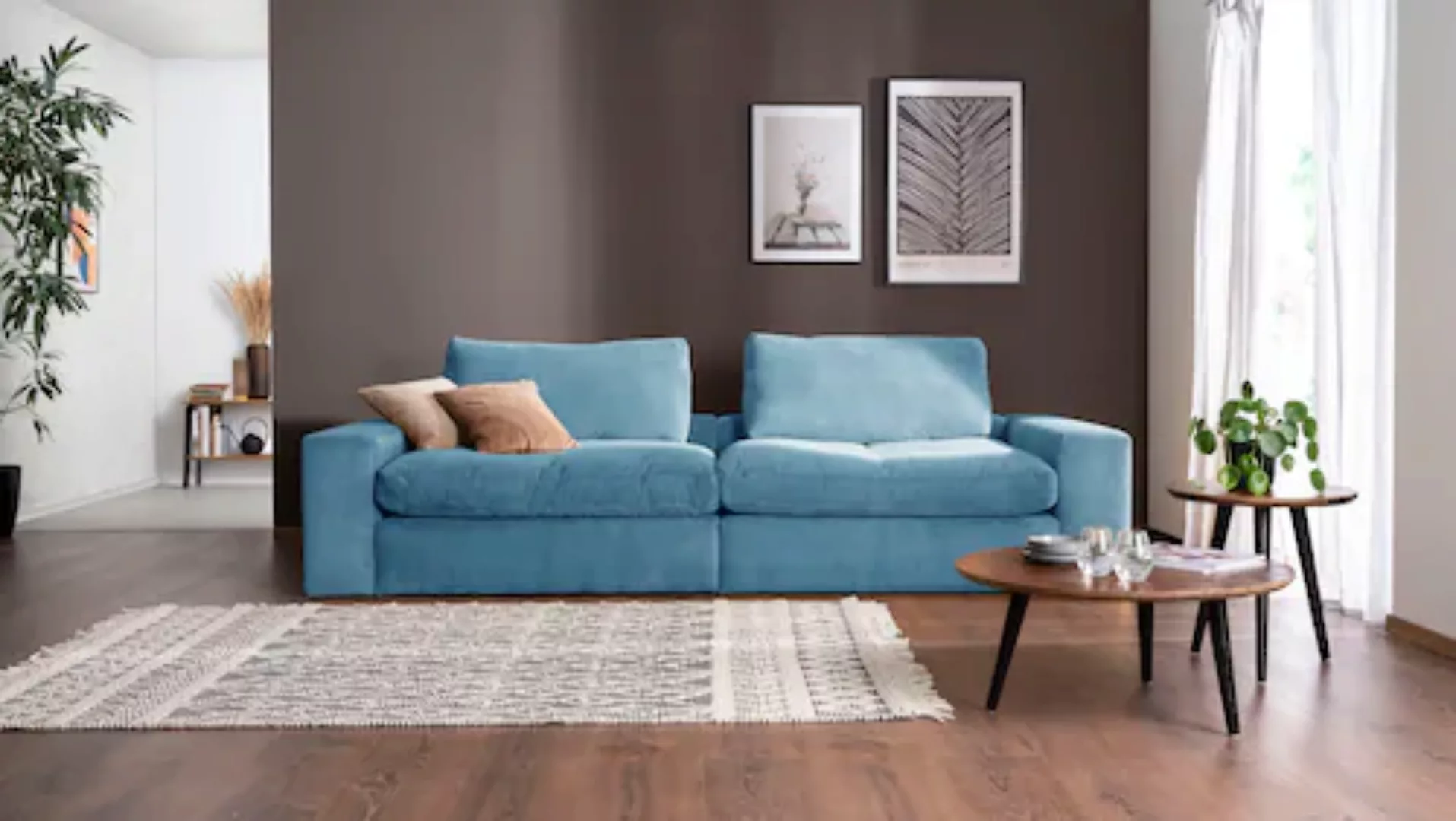 alina Big-Sofa "Sandy", mit losen Sitz und Rückenkissen, in modernem Cordst günstig online kaufen