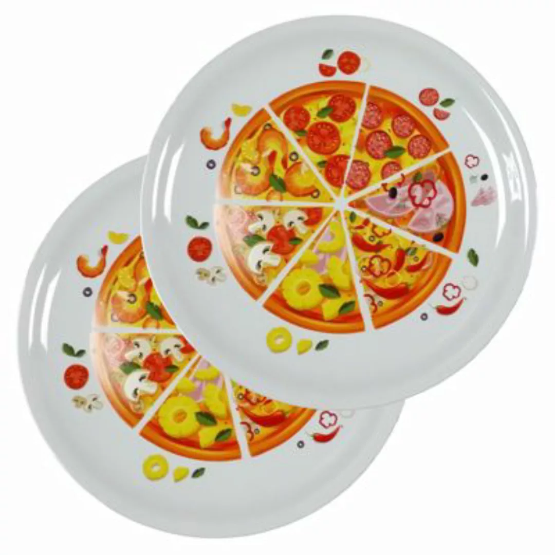 Neuetischkultur Pizzateller 30cm, 2er Set Pizza bunt günstig online kaufen