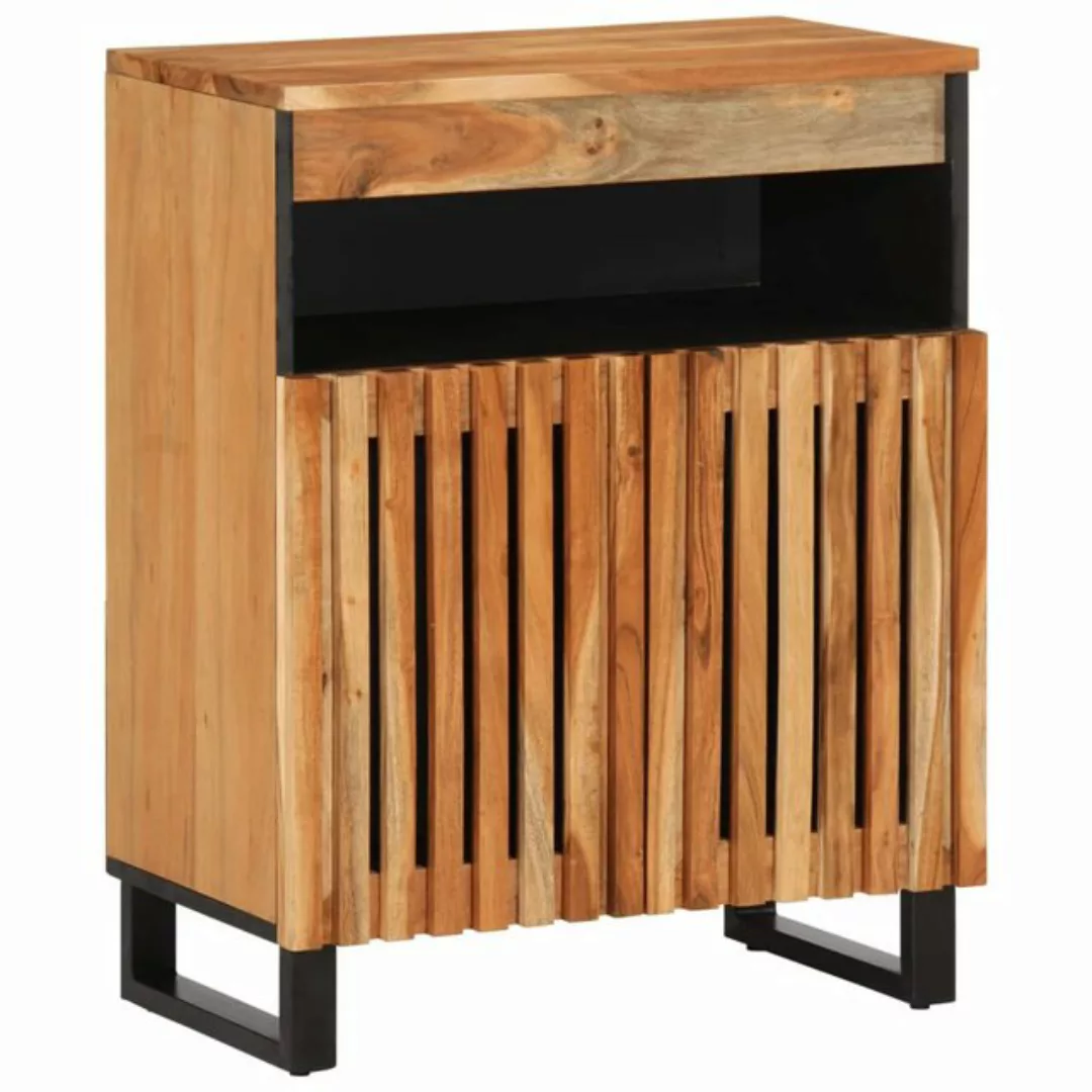 vidaXL Fächerschrank Sideboard 60x34x75 cm Massivholz Akazie (1-St) günstig online kaufen