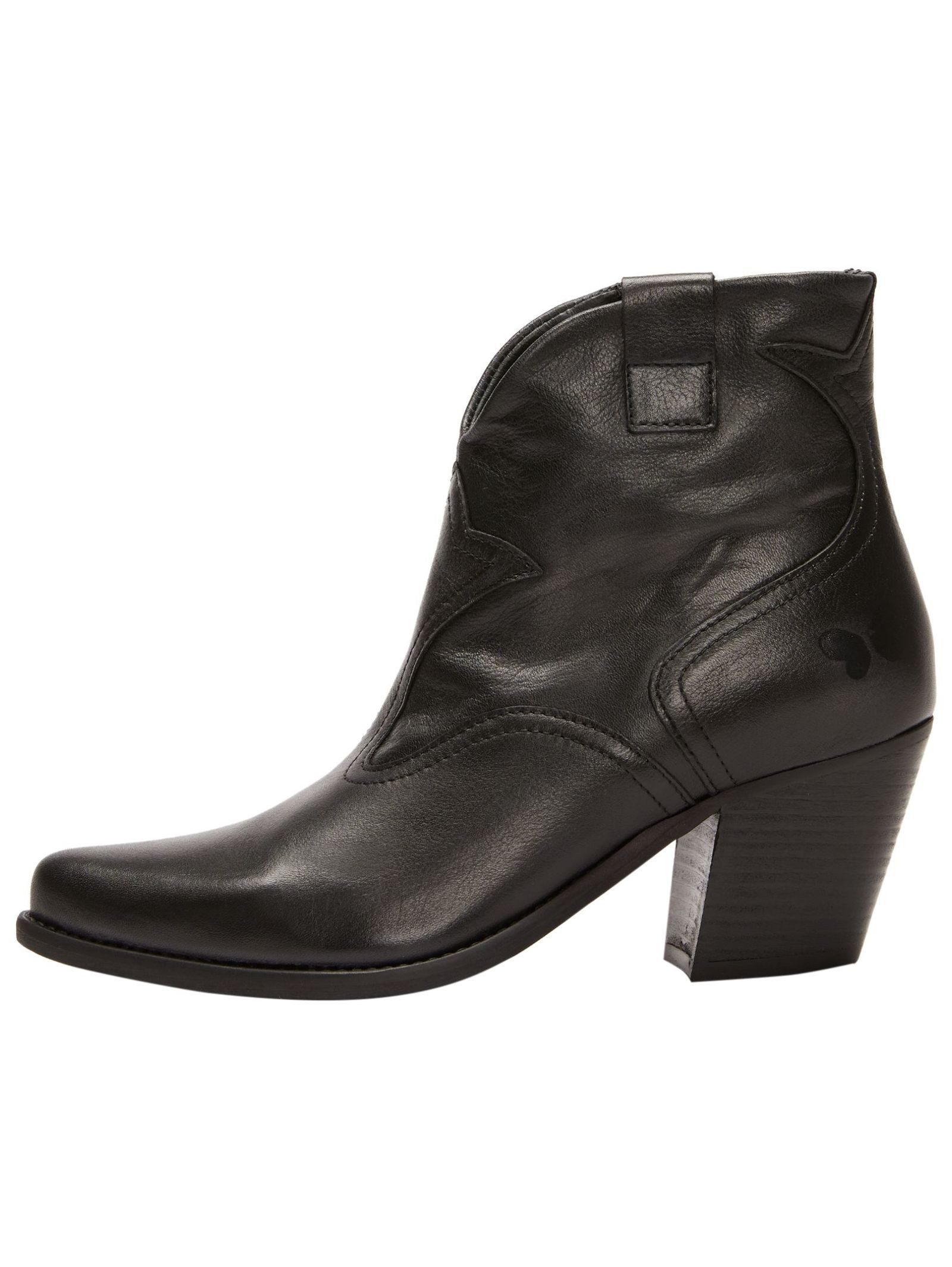 Felmini Stiefelette Leder Cowboy Stiefelette günstig online kaufen