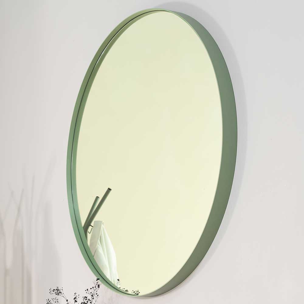 Wandspiegel Spiegel in runder Form mit Metallrahmen günstig online kaufen