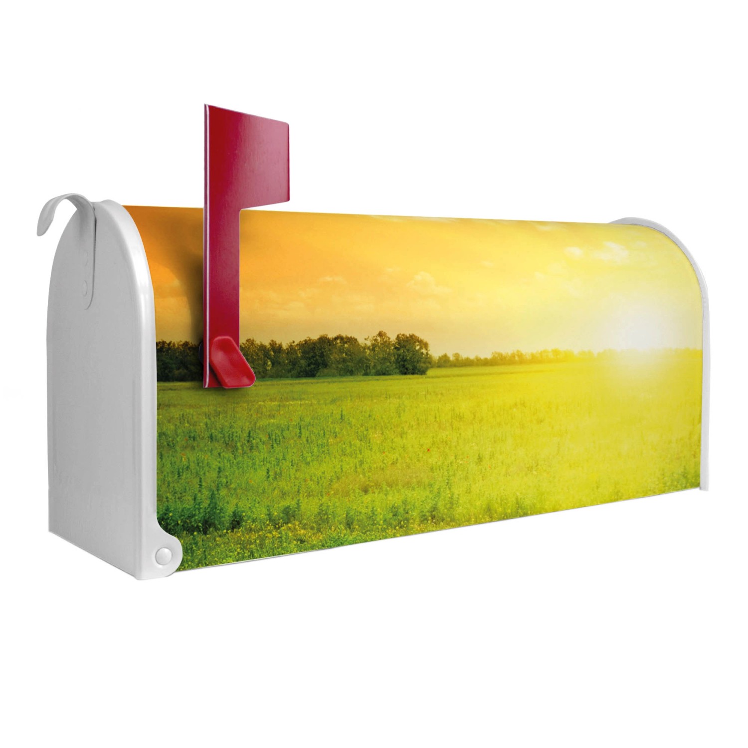 Banjado Amerikanischer Briefkasten Weiß 48x22x16cm US Mailbox Letterbox Pos günstig online kaufen