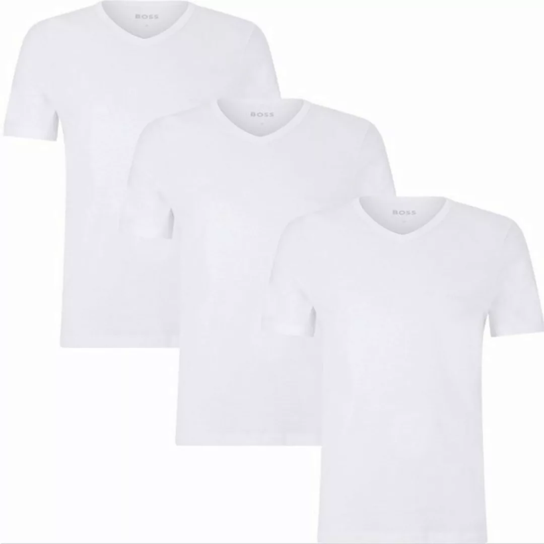 BOSS T-Shirt BOSS Herren V-Neck T-Shirt, 3er Pack Classic, White günstig online kaufen