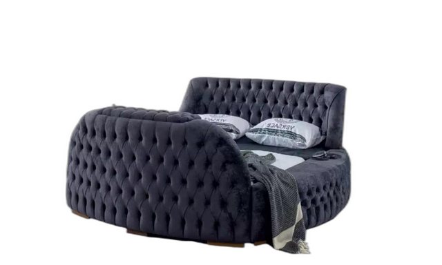 Xlmoebel Bett Chesterfield Schlafsofa mit TV Hublift Luxus Doppelbett (1-tl günstig online kaufen