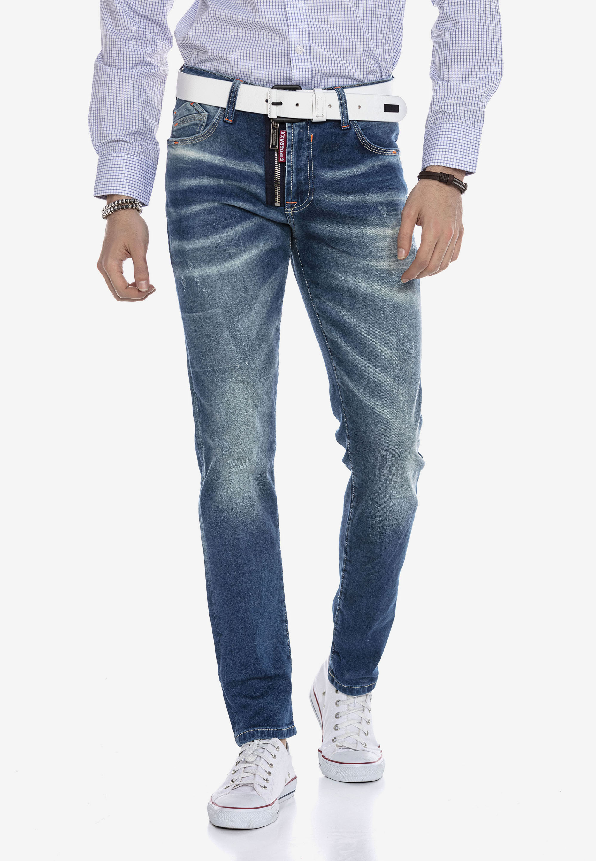 Cipo & Baxx Bequeme Jeans, mit trendigen Used-Elementen günstig online kaufen