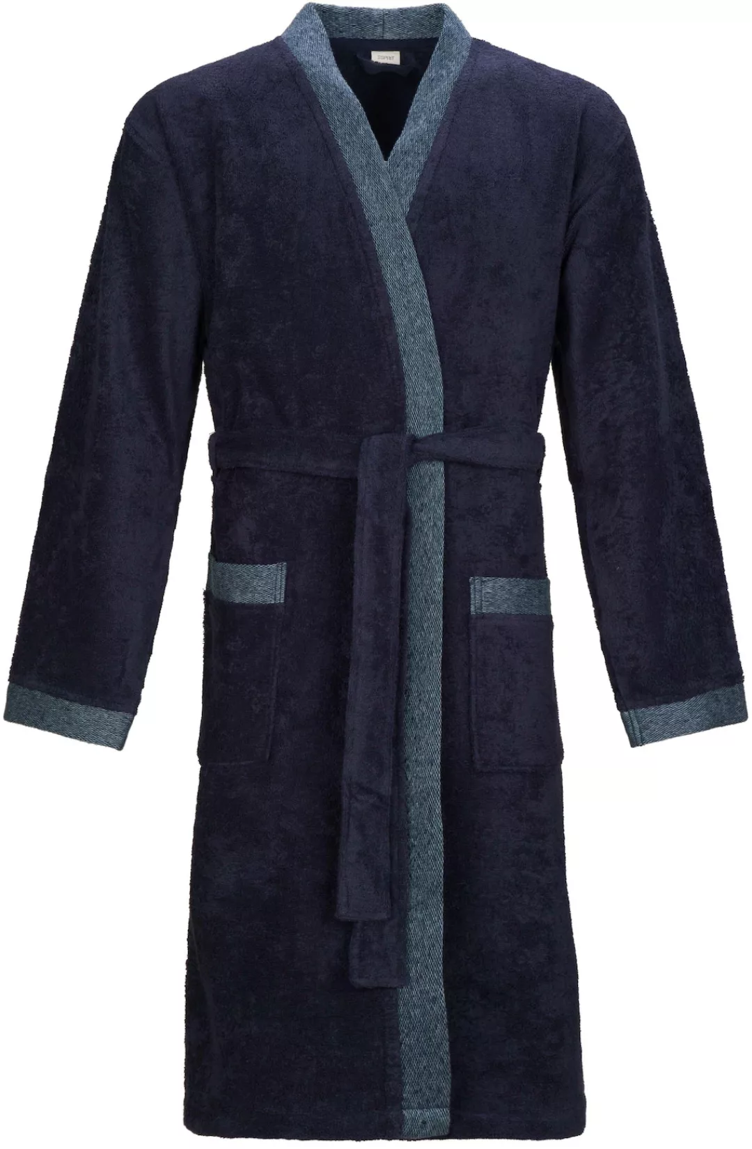 Esprit Herrenbademantel "Simple", mit Kimono-Kragen, in Melange-Optik günstig online kaufen