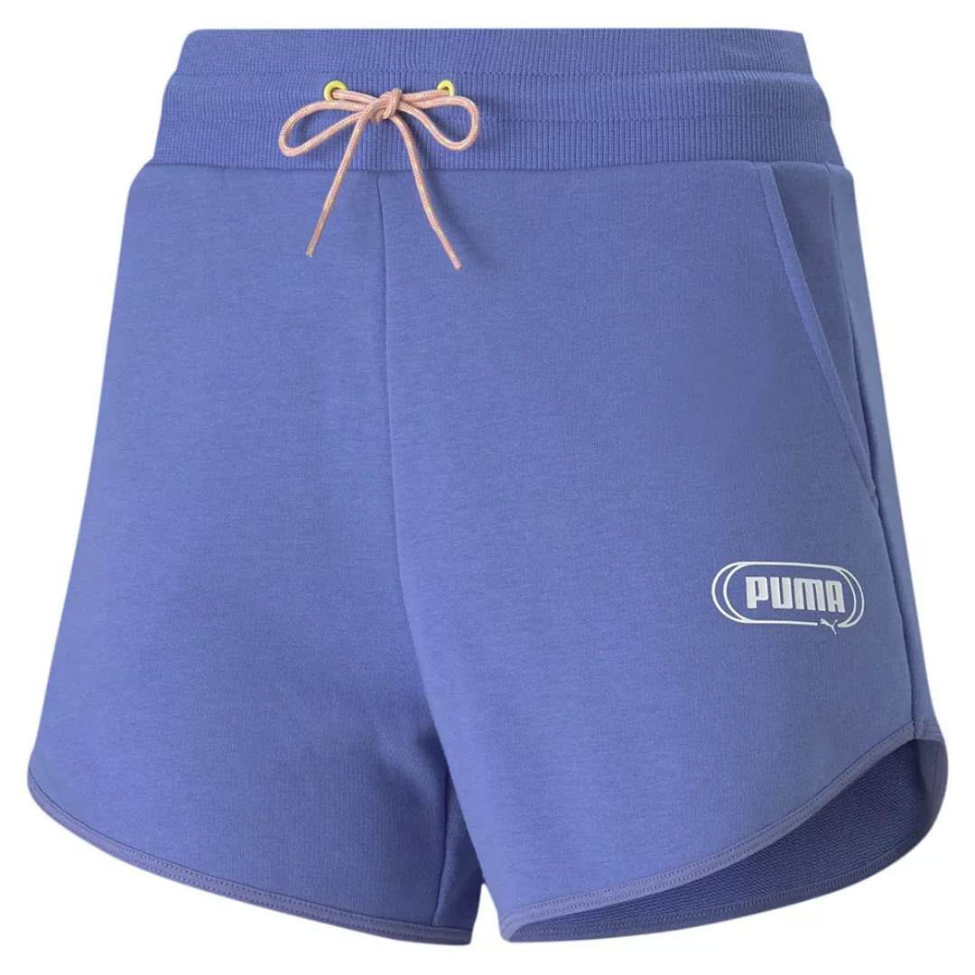 Puma Rebel High Waist 4´´ Shorts Hosen L Hazy Blue günstig online kaufen