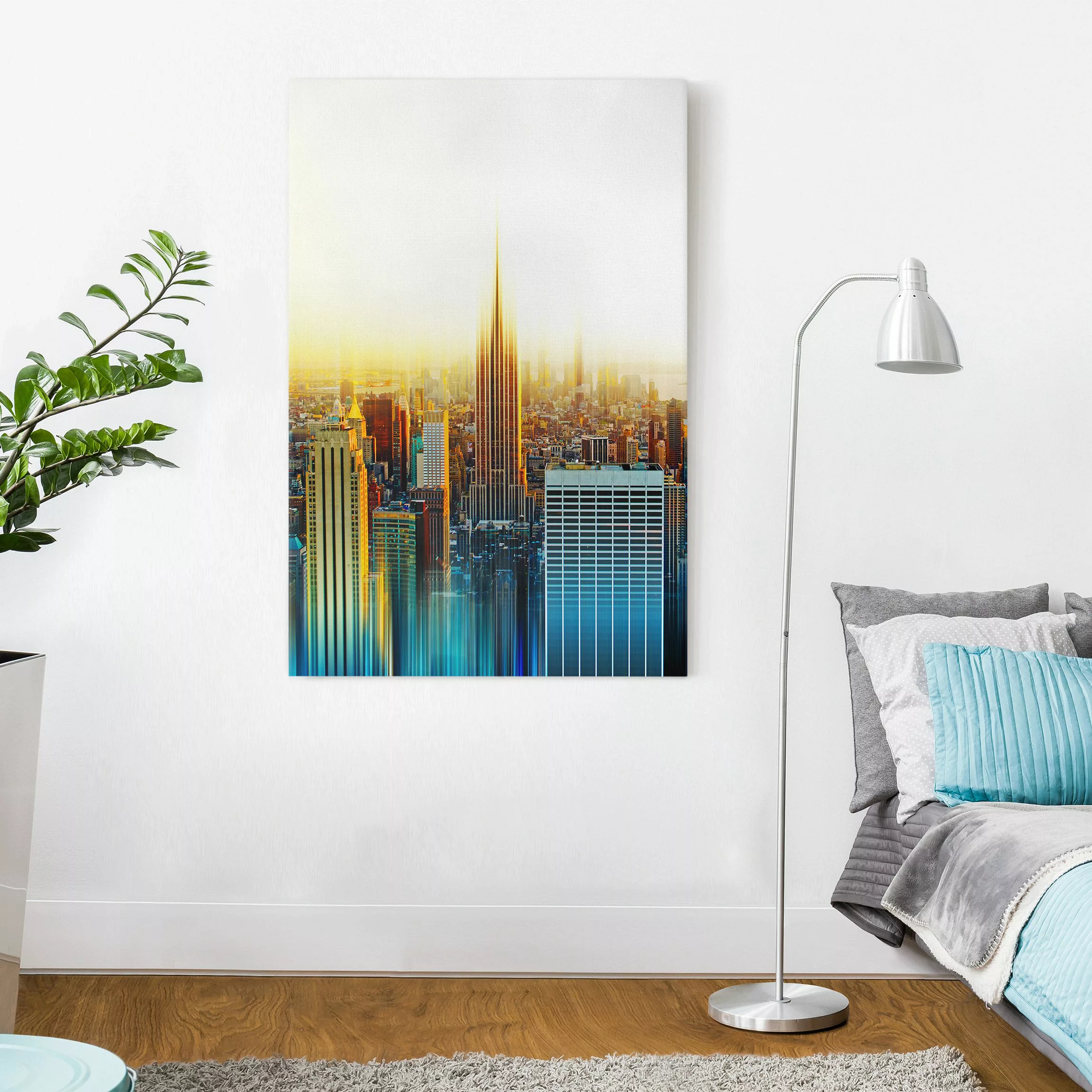 Leinwandbild New York - Hochformat Manhattan Abstrakt günstig online kaufen