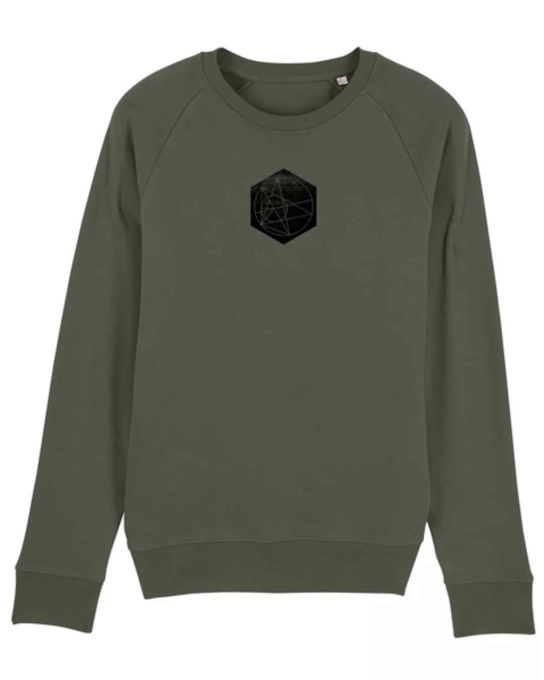 Bio Herren Rundhals-sweatshirt "Practice - Hexagon" In 2 Farben günstig online kaufen