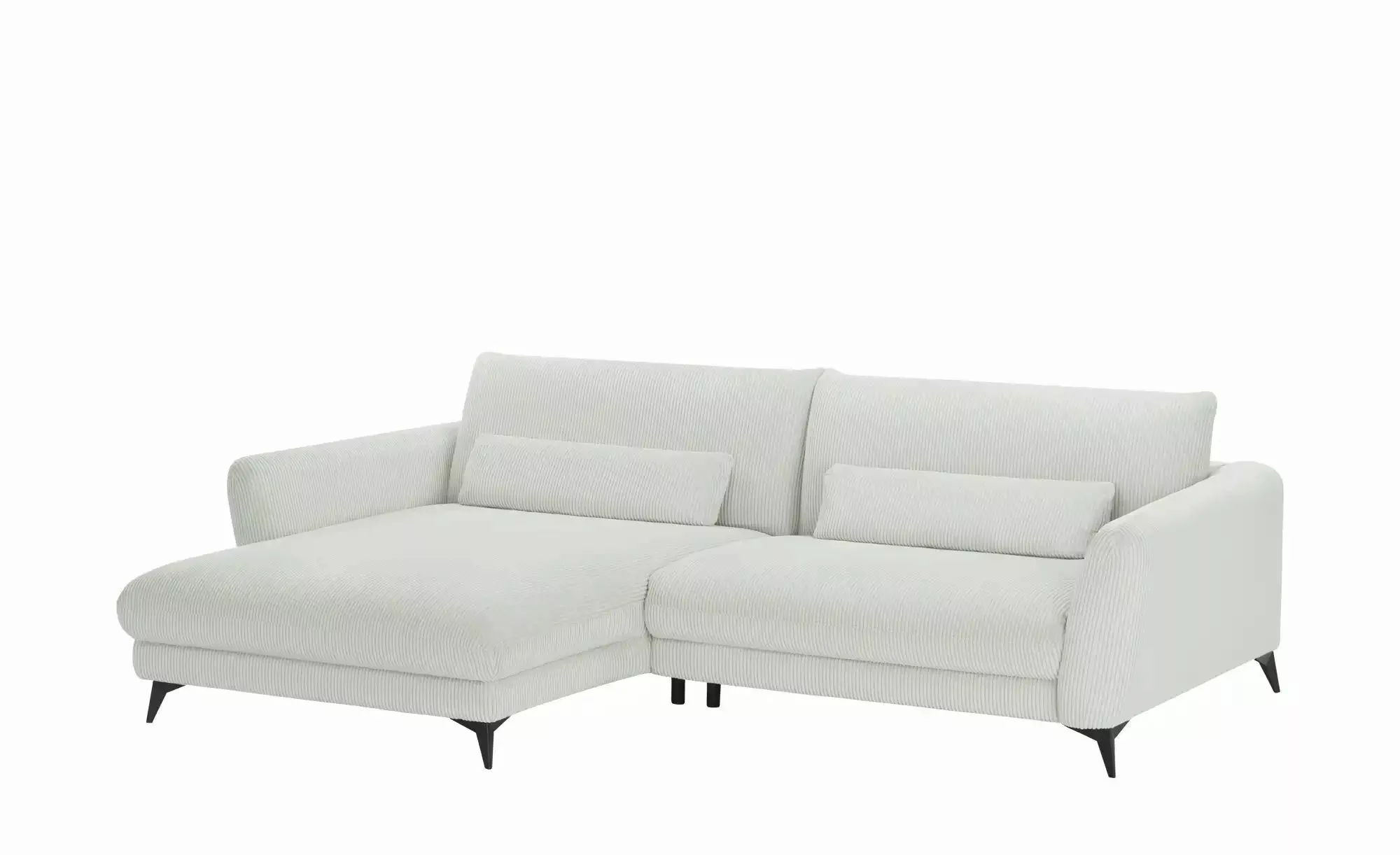 Ecksofa Cordstoff Amina ¦ grau ¦ Maße (cm): B: 288 H: 81 T: 194.0 Polstermö günstig online kaufen