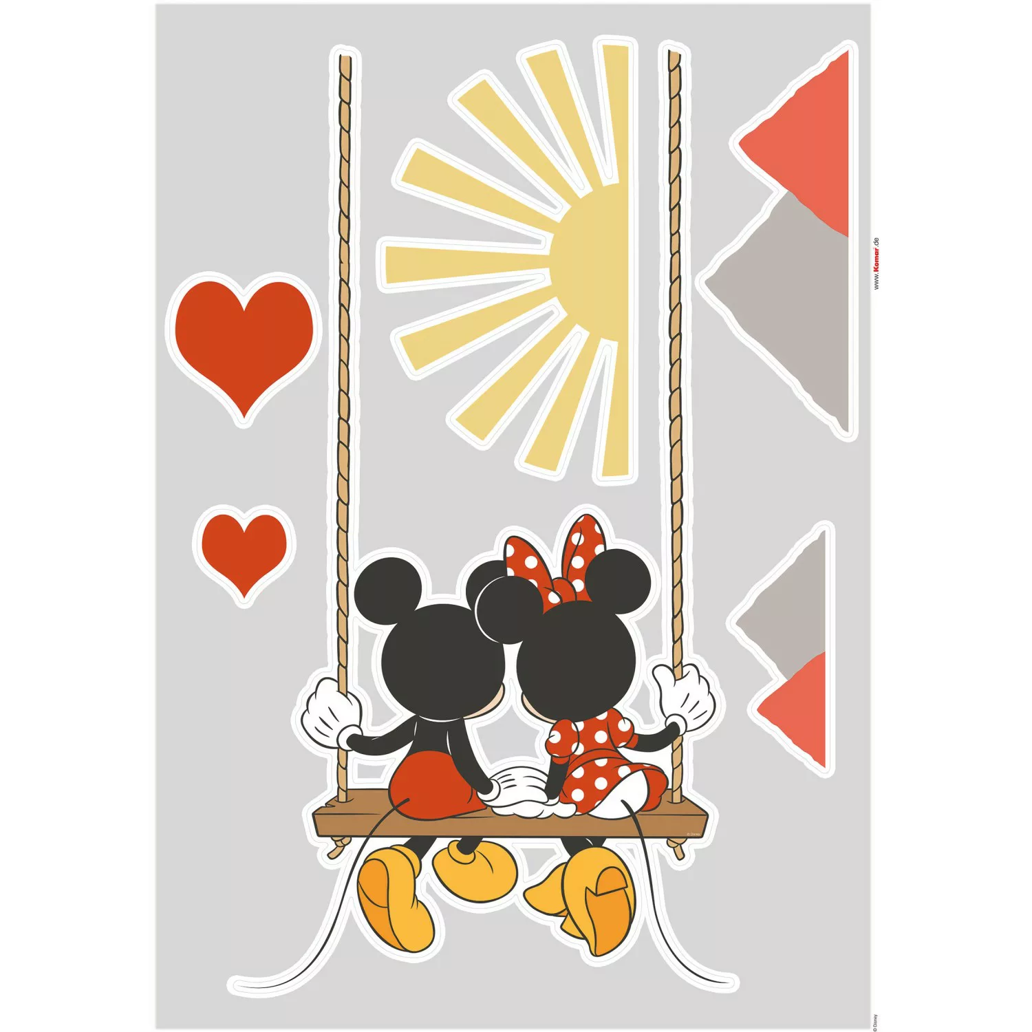Komar Deko-Sticker Mickey Swing 50 x 70 cm günstig online kaufen