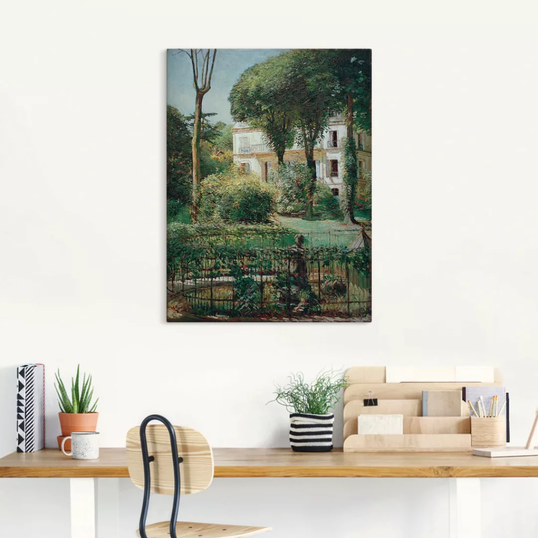 Artland Wandbild "Villa in Paris", Gartenbilder, (1 St.), als Leinwandbild, günstig online kaufen