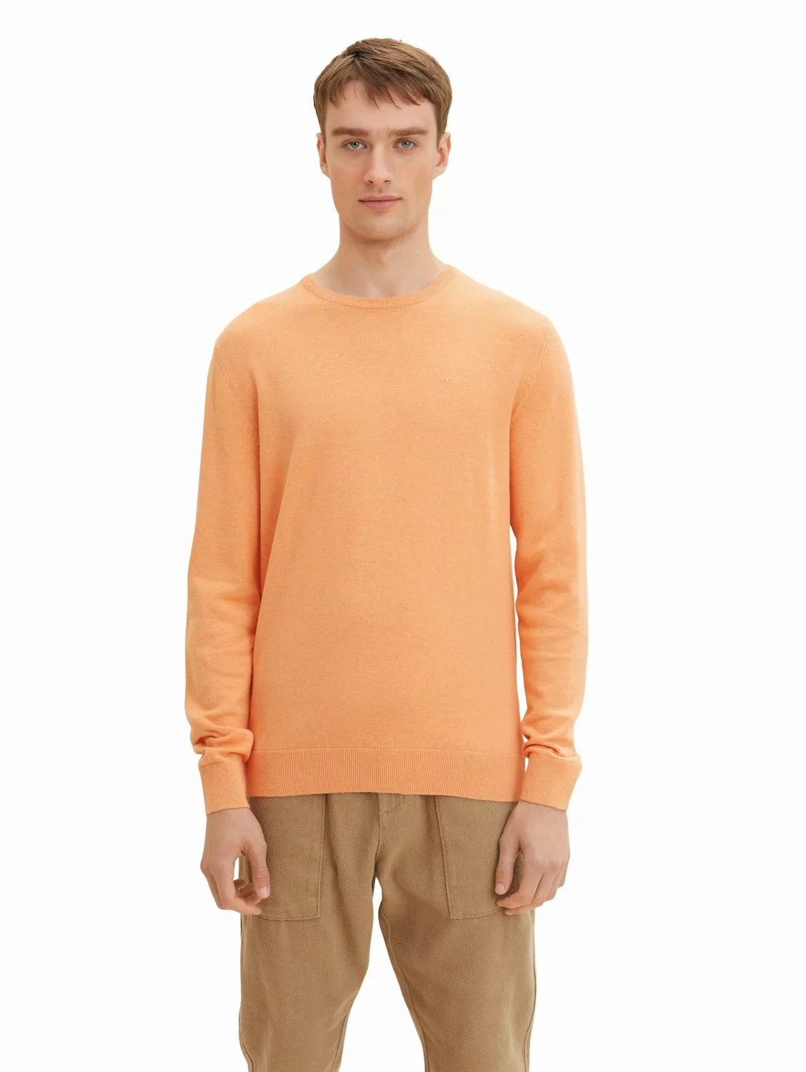 Tom Tailor Herren Rundhals Pullover Basic Crew Neck günstig online kaufen