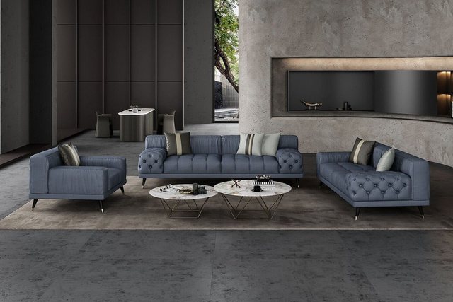 JVmoebel Sofa Chesterfield Luxus moderne Sofas Sitzgarnitur 321 Sitzer Sofa günstig online kaufen