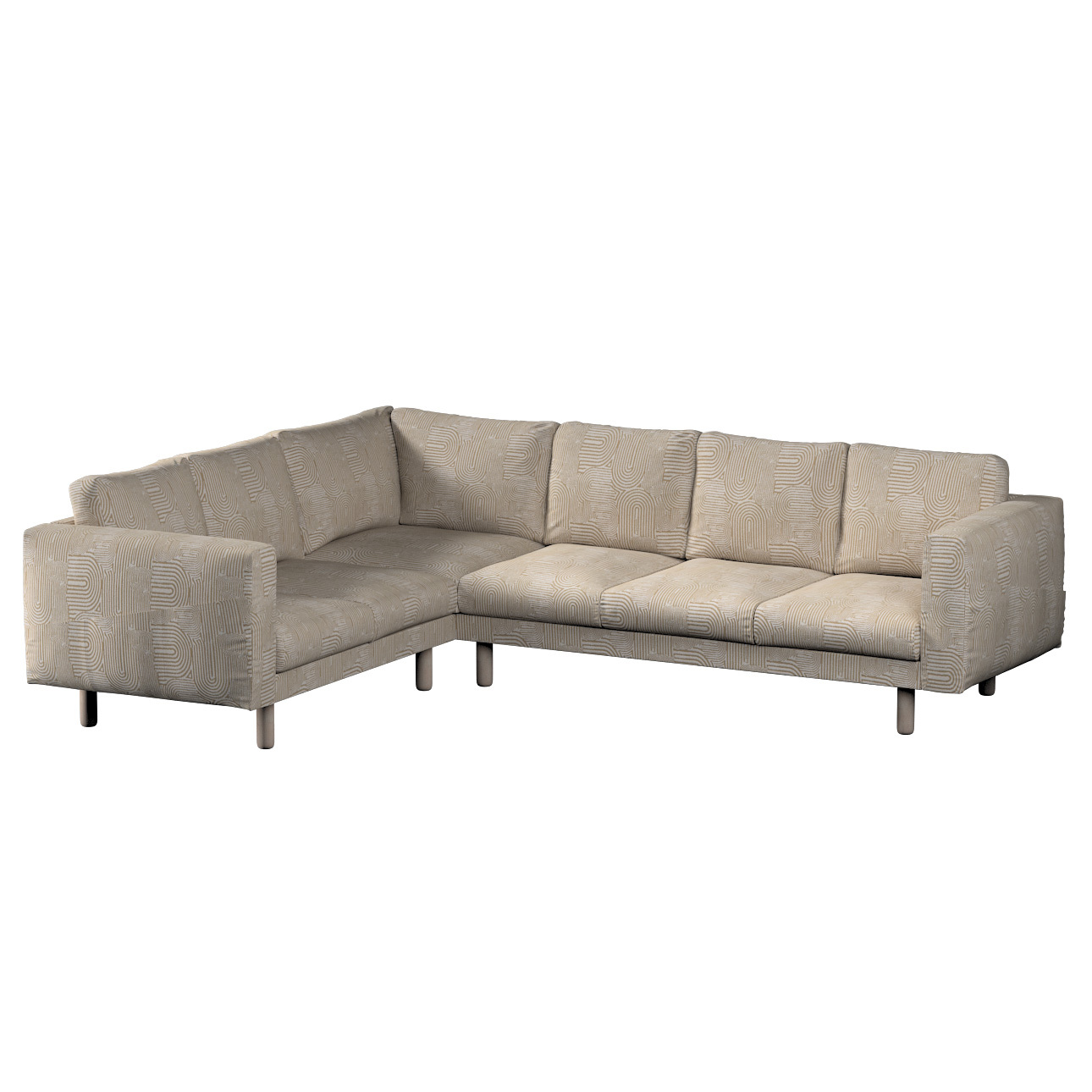 Bezug für Norsborg 5-Sitzer Ecksofa, beige-ecru, Norsborg 5-Sitzer Ecksofab günstig online kaufen