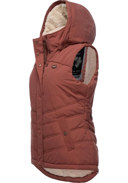 Ragwear Steppweste "Hesty", stylische Outdoor-Weste mit abnehmbarer Kapuze günstig online kaufen