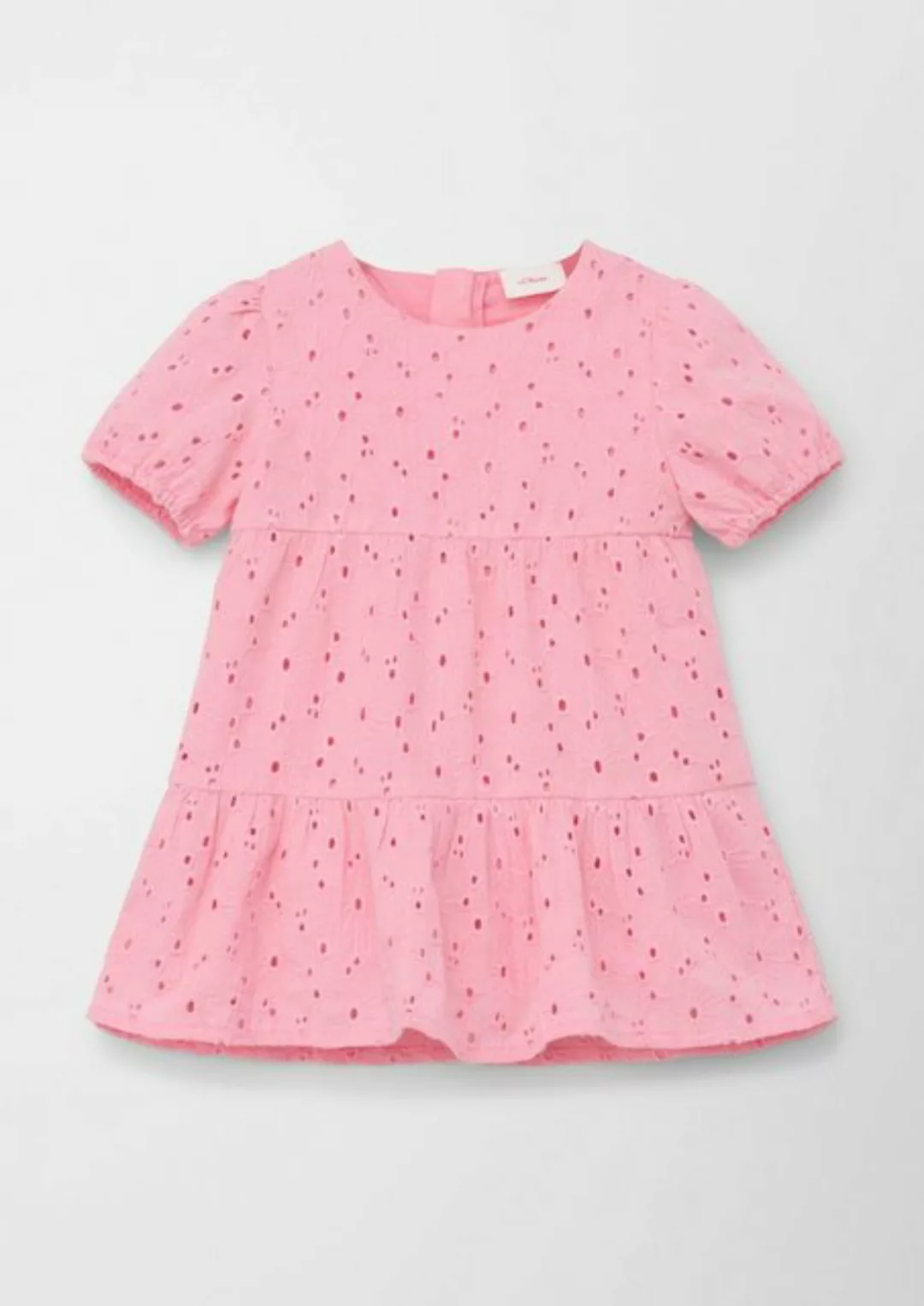 s.Oliver Jerseykleid Kleid aus Shiffley Volants günstig online kaufen